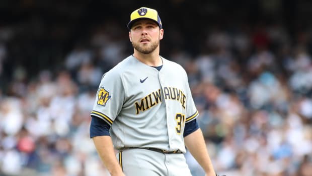 Milwaukee Brewers pitcher Corbin Burnes
